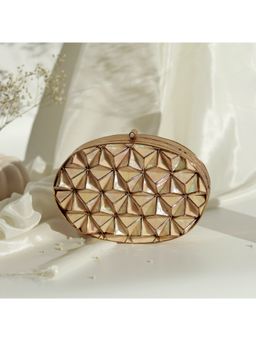 THE TAN CLAN - Maya 3D Mother of Pearl Clutch