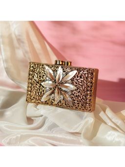 THE TAN CLAN - Nadia Embellished Mother of Pearl Clutch