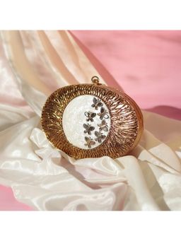 THE TAN CLAN - Titly Wirework with Mother of Pearl Clutch