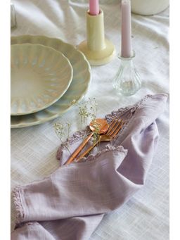 The Wishing Chair - Lavender Fields Hand Crochet Napkins - Set Of 6