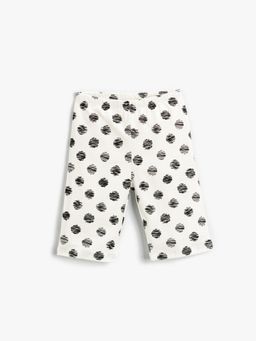 Koton - Girls White-printed Bottoms