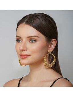 ZARIIN - Catch The Light Crystal Hoop Earrings