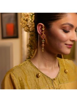 ZARIIN - Dream in Bloom Ear Chain and Earring Set