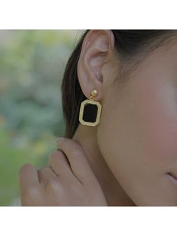 ZARIIN - Revitalise Drop Earrings with Black Onyx - Protection