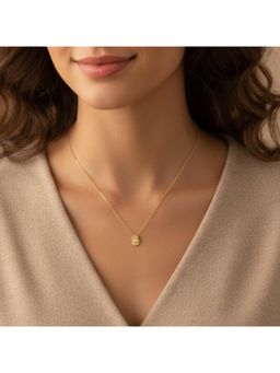 ZARIIN - Hamsa Necklace in 14kt Gold