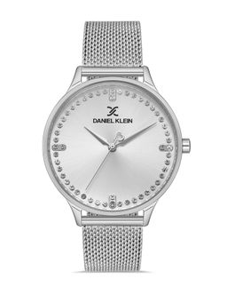 Daniel Klein - Silver Color MESH BAND Watch for Women DK.1.13043-1