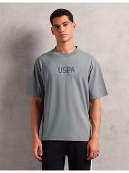U.S. POLO ASSN. - Men Grey Oversized Fit Breathable OEE11 Lounge T-shirt