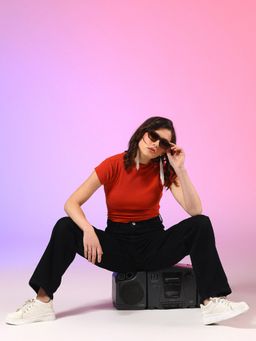 KOTTY - Womens Jean Straight Fit High-Rise Stretchable Jeans