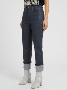 Guess - Women Blue Solid High-Rise Full Length Jeans