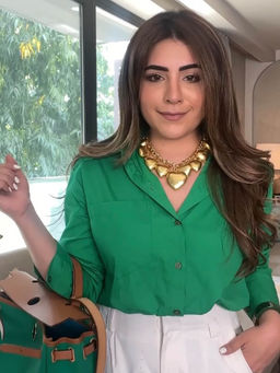 AMOSSH - Gold Brass 18K Gold Plated Necklace