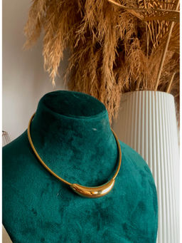 AMOSSH - Gold Steel 18K Gold Plated Necklace