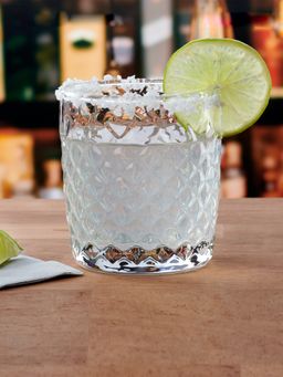 ANCHOR HOCKING - Cross-Hatch Rocks Glass for thinKitchen - 295 ml