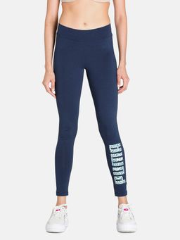 Puma - Graphic Womens Blue Tights