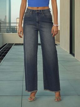 Flying Machine - High Rise Wide Leg Jeans
