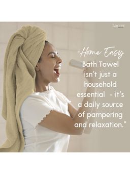 Layers - Home Easy Cotton 450 Gsm Cream Bath Towel (L)