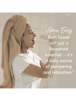 Layers - Home Easy Cotton 450 Gsm Beige Bath Towel (L)