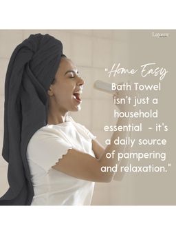Layers - Home Easy Cotton 450 Gsm Grey Bath Towel (L)