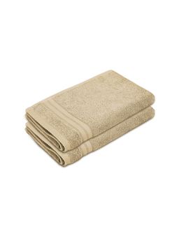 Layers - Home Easy Cotton 450 Gsm Cream Hand Towels - Pack of 2 (M)