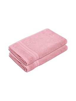 Layers - Home Easy Cotton 450 Gsm Pink Hand Towels - Pack of 2 (M)