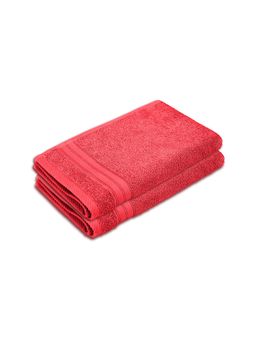 Layers - Home Easy Cotton 450 Gsm Pink Hand Towels - Pack of 2 (M)