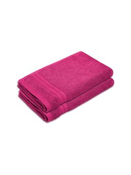 Layers - Home Easy Cotton 450 Gsm Purple Hand Towels - Pack of 2 (M)