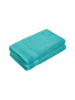 Layers - Home Easy Cotton 450 Gsm Blue Hand Towels - Pack of 2 (M)