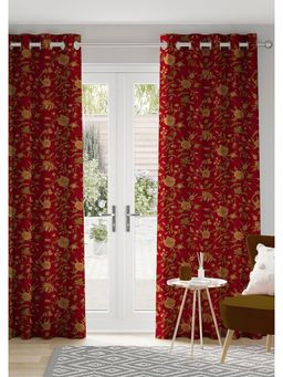 Decor Antique - Kashmiri Maroon Blackout Curtain
