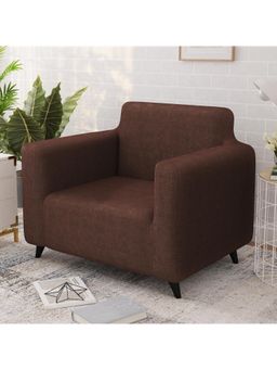 Story@Home - 1 Seater Sofa Cover - Brown