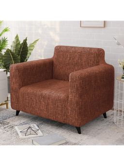 Story@Home - 1 Seater Sofa Cover - Brown