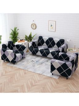 Story@Home - 3+1+1 Seater Sofa Cover Pack of 3 - Multi-Color