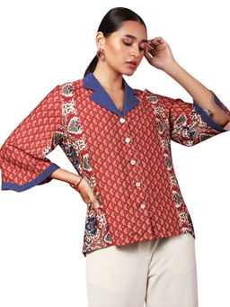 TAMISKA BY NARENDRA KUMAR - Ira Fusion Printed Top