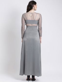 Kazo - Embellished Full Sleeves Dress