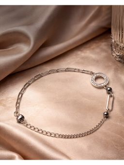 Axora Life - Women 925 Modern Dual-Chain Sterling Silver Bracelet