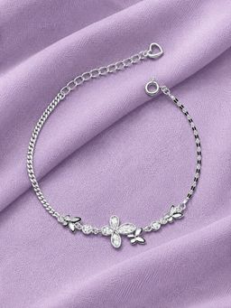 Axora Life - Women 925 Sterling Silver Butterfly Charm Bracelet