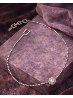 Axora Life - 925 Sterling Silver Minimalist Anklets with Crystal Centrepiece