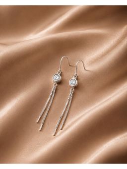 Axora Life - 925 Sterling Silver Elegant Silver Drop Earrings