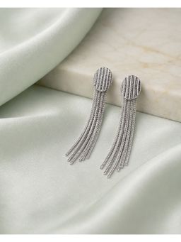 Axora Life - 925 Sterling Silver Ear Drop Earrings - Silver