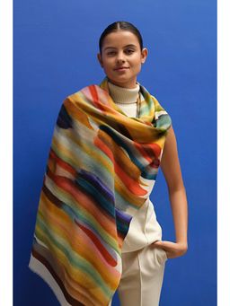 Janavi India - Brushstrokes in Cashmere Scarf