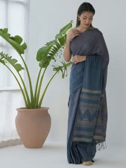 Fabindia - Cotton Silk Woven Sari