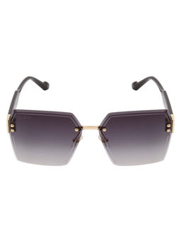 TED SMITH - Square Sunglasses in Black Frame Hexon2 for Men & Women