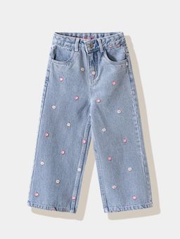 R&B - Blue Floral Jeans