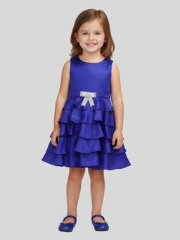 Pink Cow - Blue Solid Dress