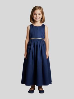Pink Cow - Navy Blue Solid Dress