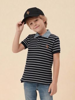 U.S. POLO ASSN. - Blue Stripes Polo T-shirt