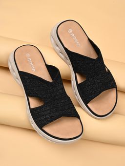 ROCIA - Black Women Stylish Sole Comfort Sandals