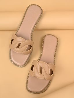 ROCIA - Beige Women Funky Cool Flats