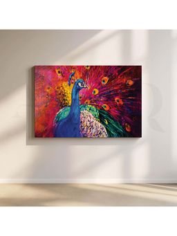 Anciq - Peacock Elegance Canvas Wall Painting