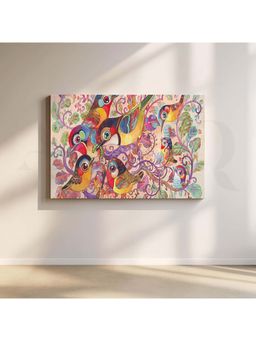 Anciq - Birds In Blossom Canvas Wall Painting for Kitchen/Dining Area