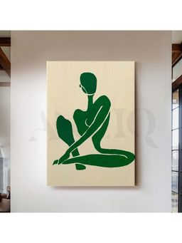 Anciq - Verdant Poise Canvas Artwork for Bedroom or Studio Wall