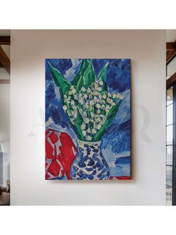 Anciq - Lily Bloom Still Life Canvas Artwork For Living Room